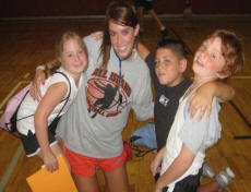 Coach Colleen and campers